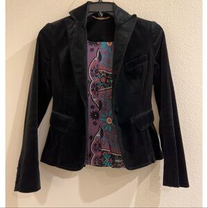 7 for all mankind corduroy black blazer